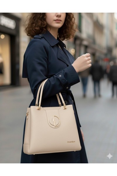 ŞIK EL VE OMUZ ÇANTASI - BEJ ŞIK EL VE OMUZ ÇANTASI - BEJ