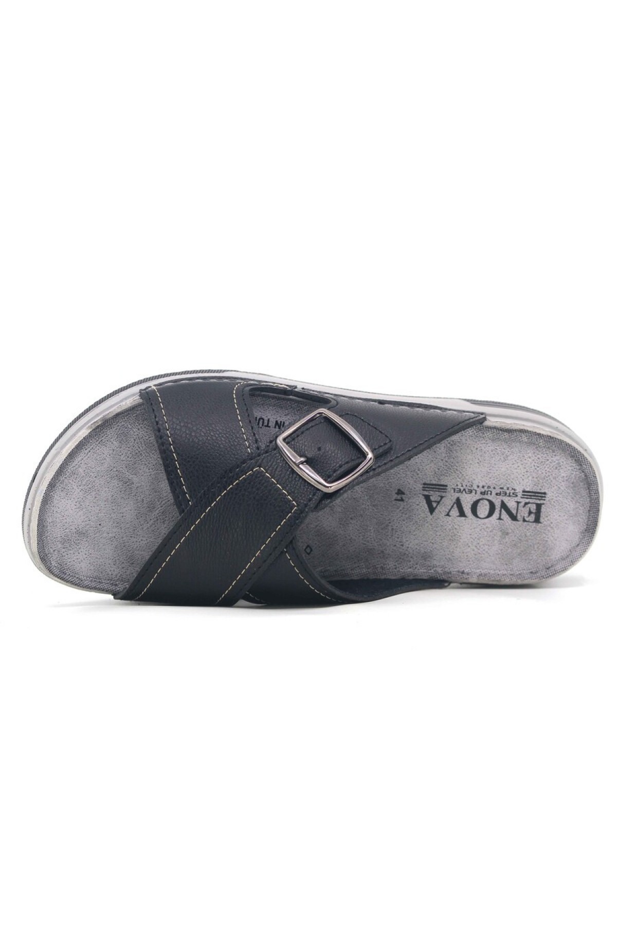 Enova Çapraz Tokalı Erkek Terlik